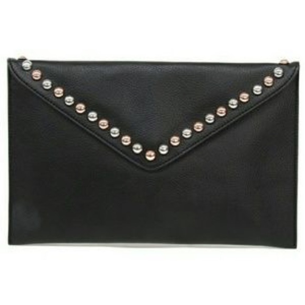 B-Low the Belt Studded Clutch
